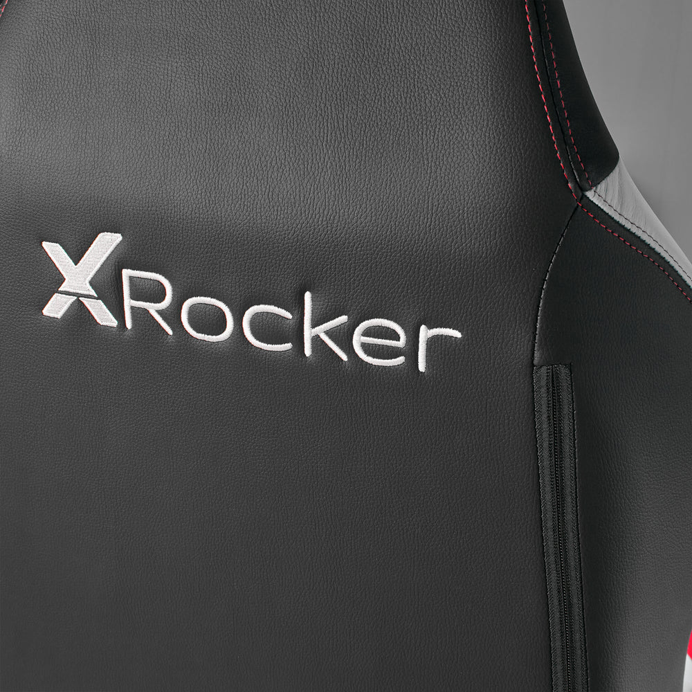 Echo XL ergonomischer Gaming Stuhl belastbar bis 180 kg - Rot/Schwarz