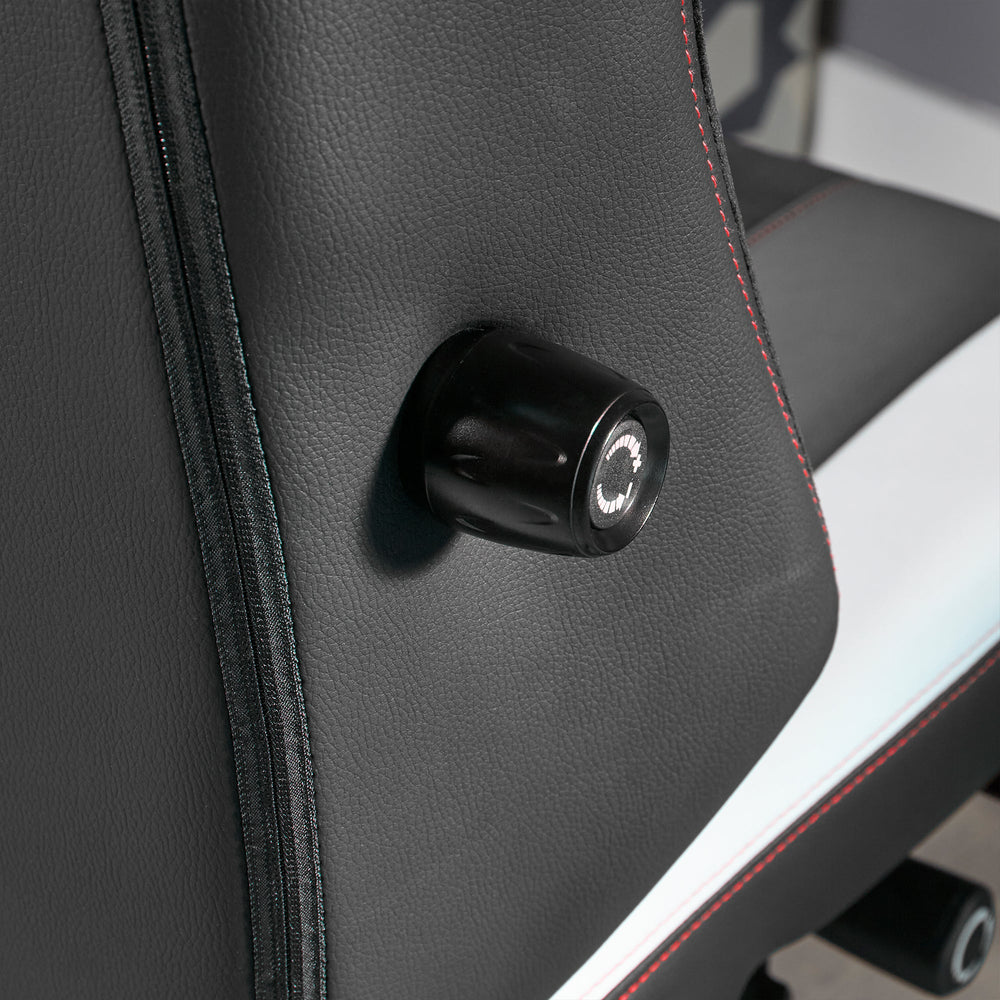 Echo XL ergonomischer Gaming Stuhl belastbar bis 180 kg - Rot/Schwarz