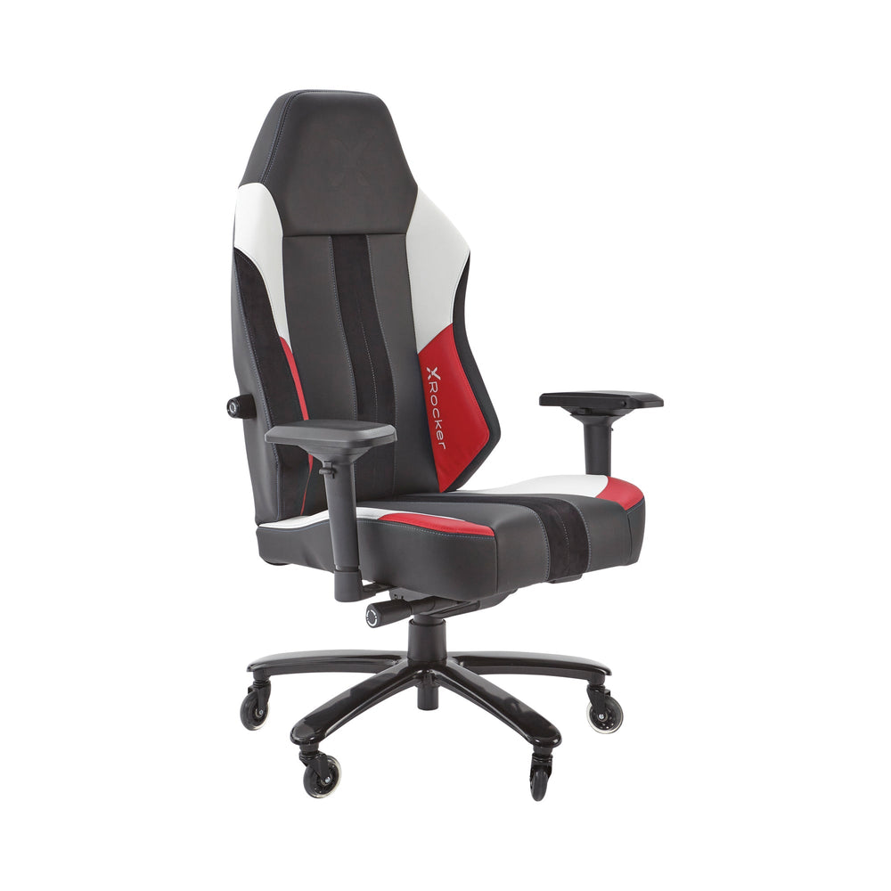 Echo XL ergonomischer Gaming Stuhl belastbar bis 180 kg - Rot/Schwarz