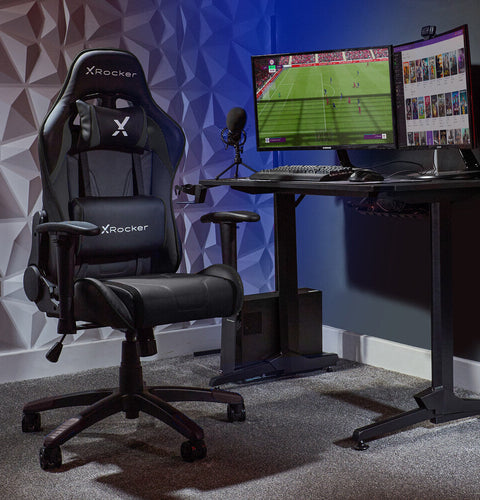 Agility Compact eSports Gaming Bürostuhl für Teenager - Schwarz - X Rocker EU