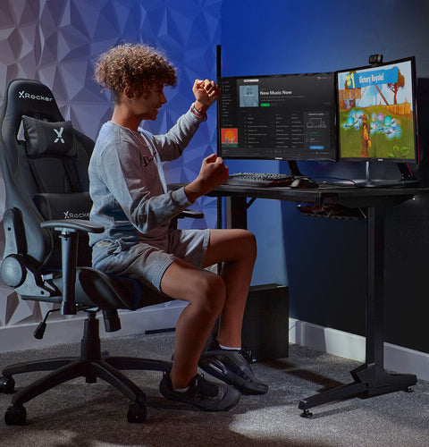 Agility Compact eSports Gaming Bürostuhl für Teenager - Schwarz - X Rocker EU