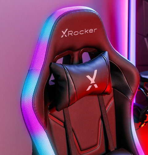 Agility Compact RGB Bürostuhl für Kinder & Teenager mit Beleuchtung - X Rocker EU