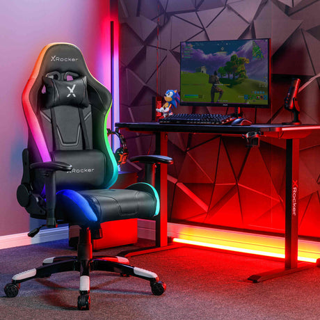 Agility Compact RGB Bürostuhl für Kinder & Teenager mit Beleuchtung - X Rocker EU