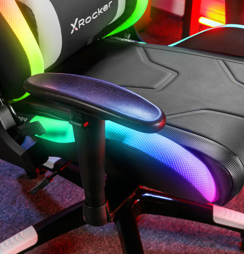 Agility eSports RGB Gaming Bürostuhl mit Neo Motion™ Beleuchtung - X Rocker EU