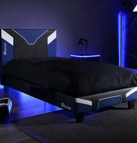 Cerberus MKII Gaming & Racing Bett - Blau - X Rocker EU