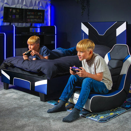Cerberus MKII Gaming & Racing Bett - Blau - X Rocker EU