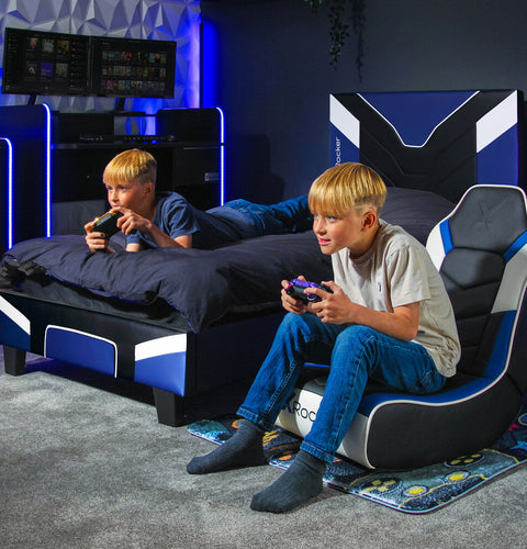 Cerberus MKII Gaming & Racing Bett - Blau - X Rocker EU