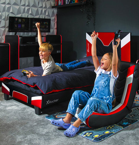 Cerberus MKII Gaming & Racing Bett - Rot - X Rocker EU
