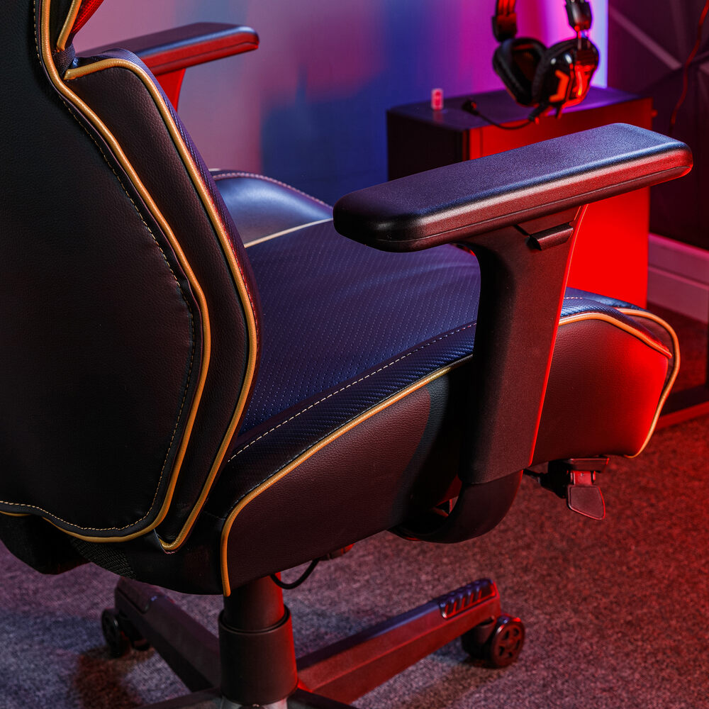 Drogon Luxus Gaming Chefsessel Bürodrehstuhl - Schwarz/Geld - X Rocker EU