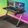 Lynx Aluminium Carbon Gaming Tisch mit LED-Beleuchtung