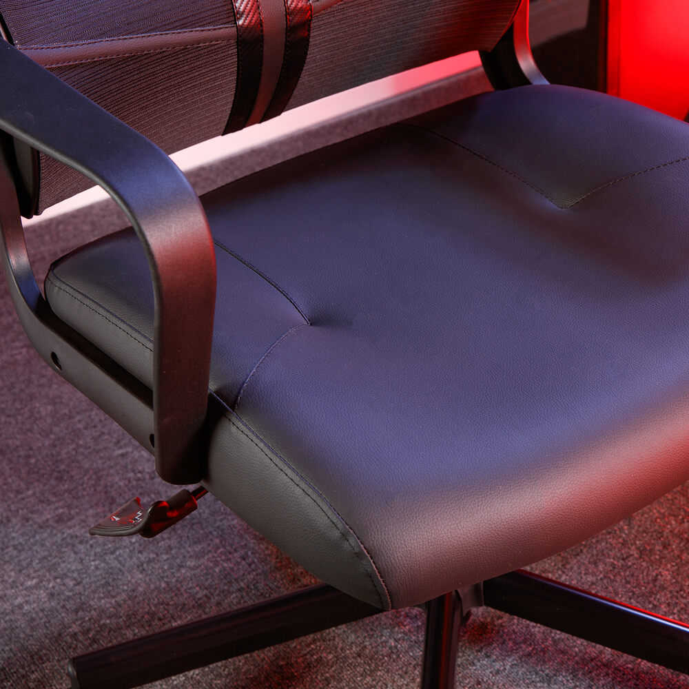 Helix Gaming Bürodrehstuhl mit Mesh Netzstoff Rückenlehne - Schwarz