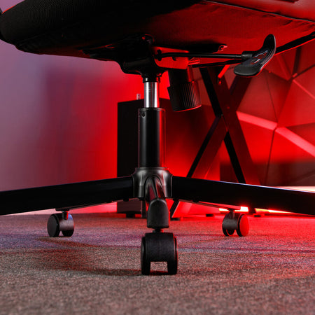 Helix Gaming Bürodrehstuhl mit Mesh Netzstoff Rückenlehne - Schwarz