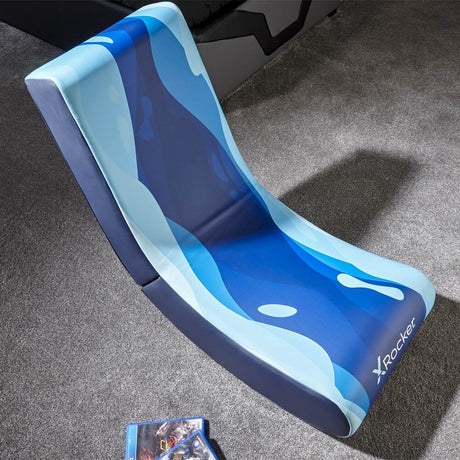 Video Rocker Gaming Bodensessel - Lava Blau - X Rocker EU