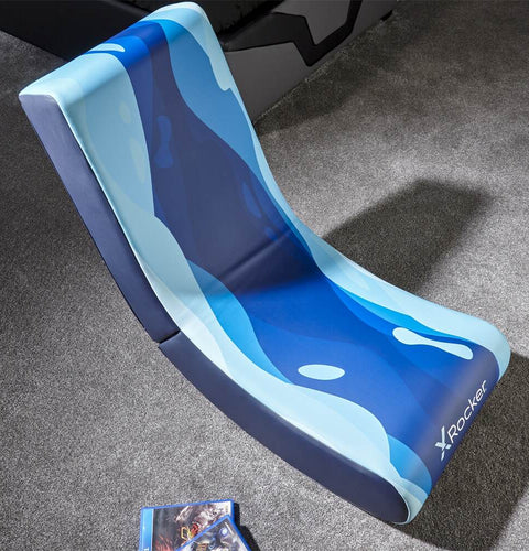 Video Rocker Gaming Bodensessel - Lava Blau - X Rocker EU