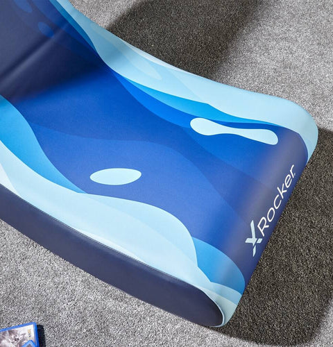 Video Rocker Gaming Bodensessel - Lava Blau - X Rocker EU
