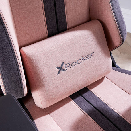 Onyx Bürodrehstuhl aus Stoff - Rosa - X Rocker EU