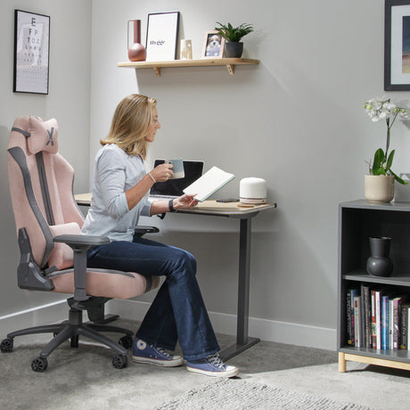 Onyx Bürodrehstuhl aus Stoff - Rosa - X Rocker EU