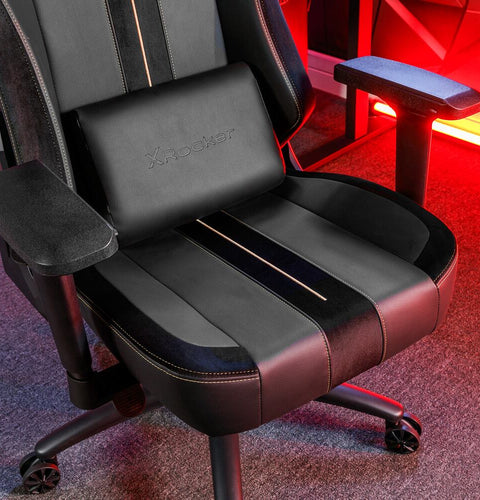 Onyx Moderner Gaming Bürodrehstuhl - Gold - X Rocker EU