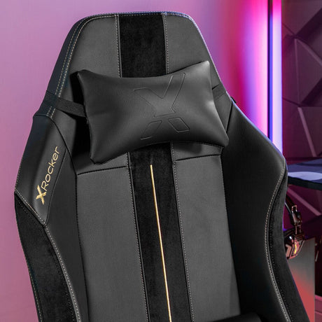Onyx Moderner Gaming Bürodrehstuhl - Gold - X Rocker EU