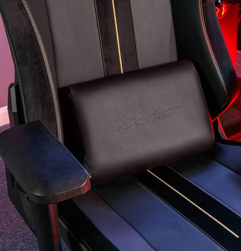 Onyx Moderner Gaming Bürodrehstuhl - Gold - X Rocker EU